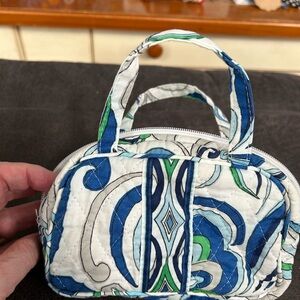 Stylish Blue and Green Patterned Women's Bag